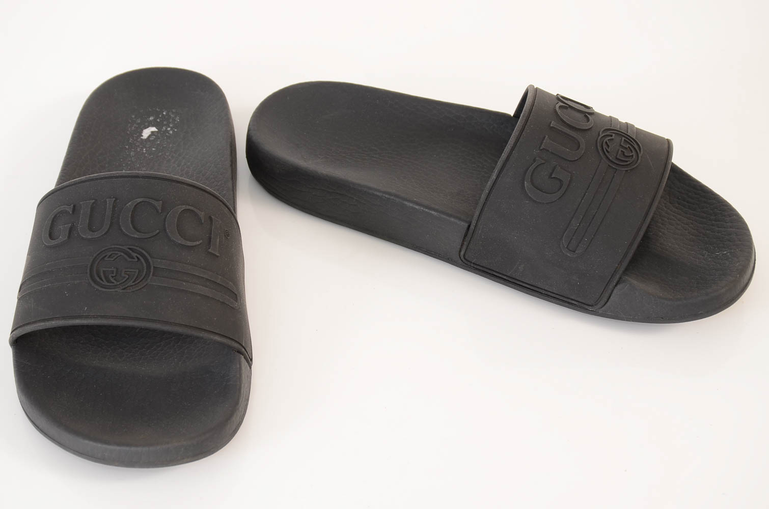 gucci signature slide sandal black