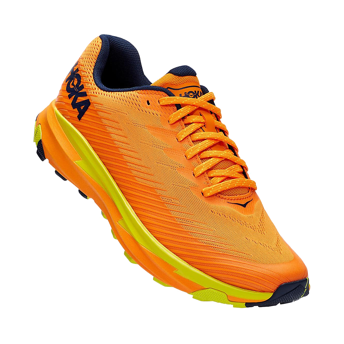 bright color running shoes