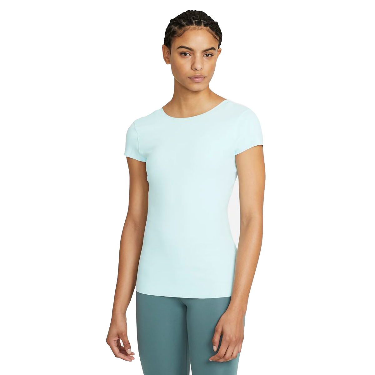 nike yoga short sleeve top