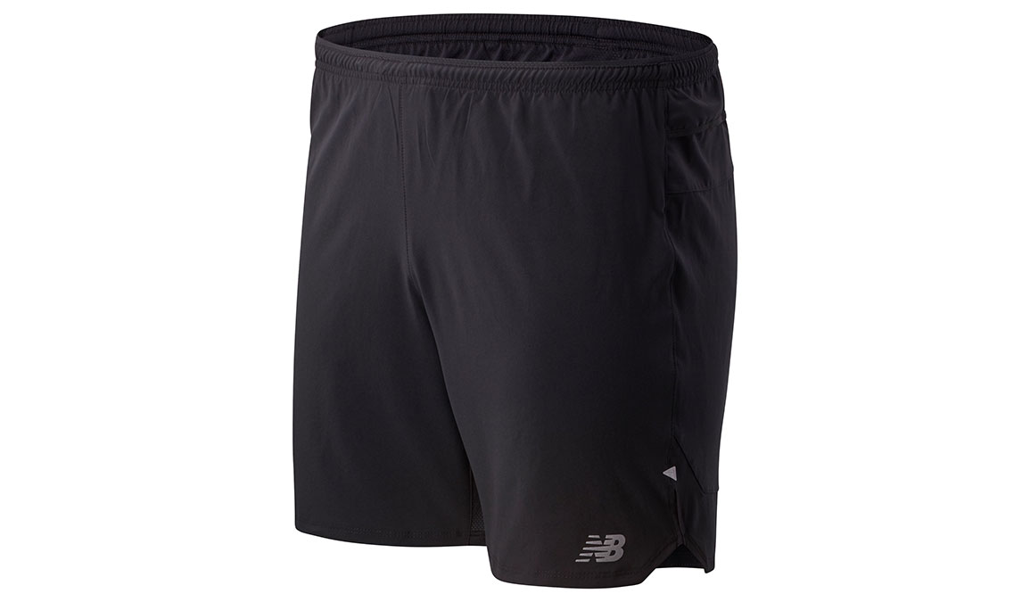 new balance men's 7 running shorts black