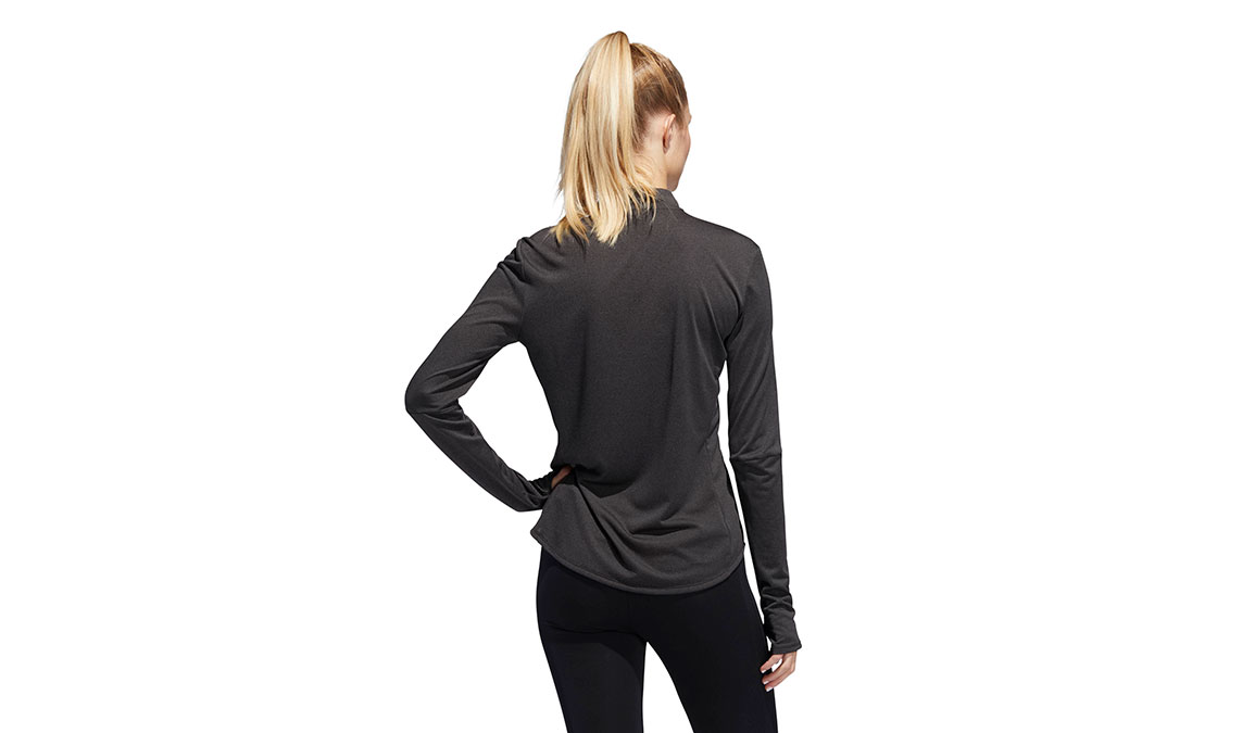 black adidas zipper womens
