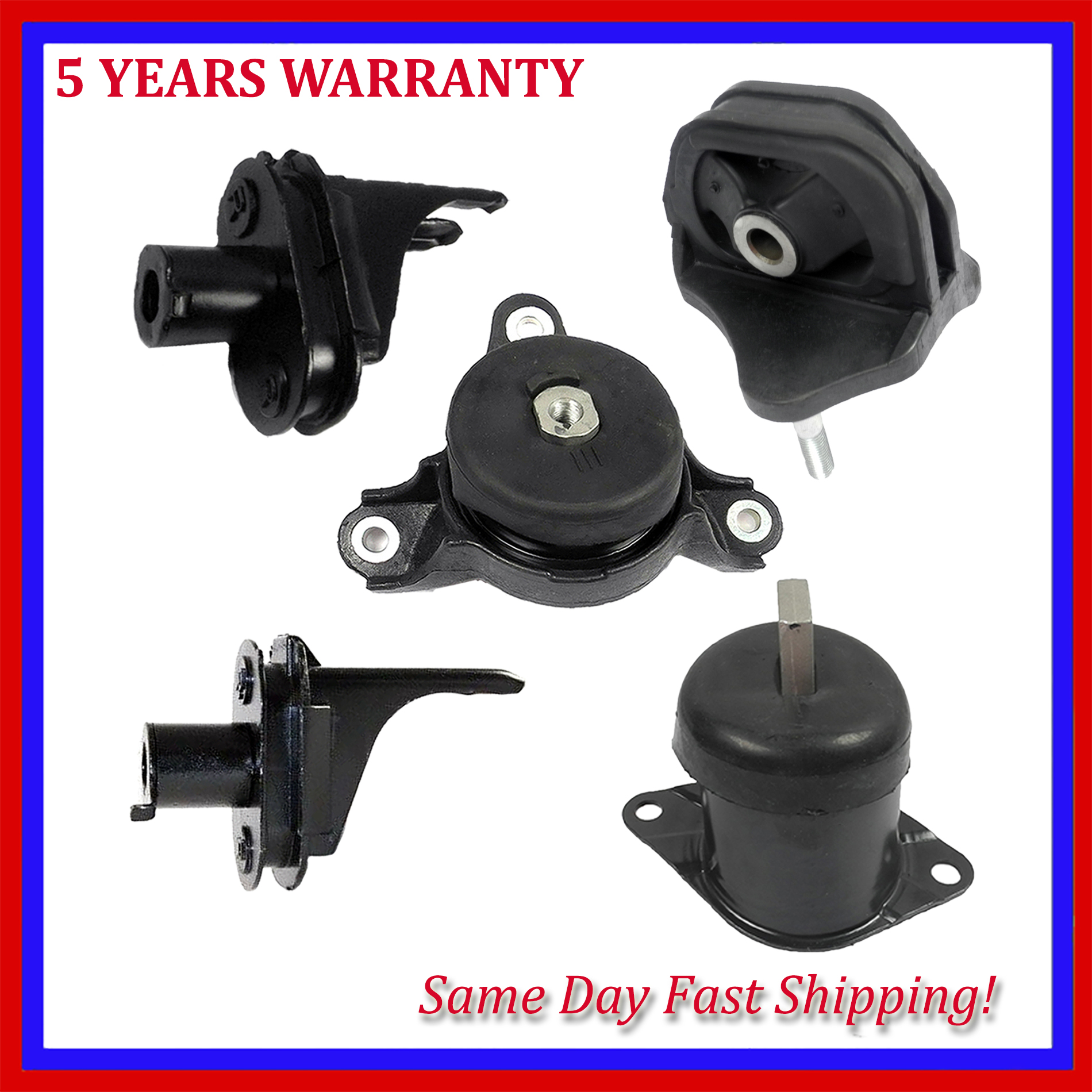 えんトラ Engine Motor & Transmission Mount For 5PCS 2010-2011 Acura TSX 3.5