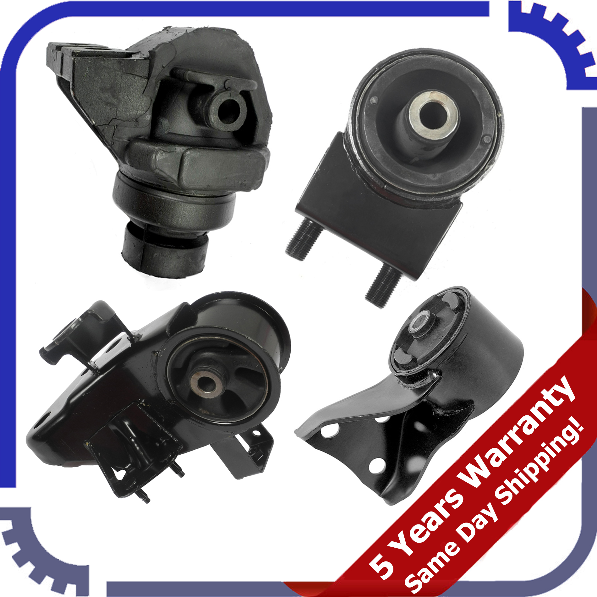 For Ford Probe 2.0L 2.5L 93-97 Set 4pcs FWD Engine Motor & Trans. Mount