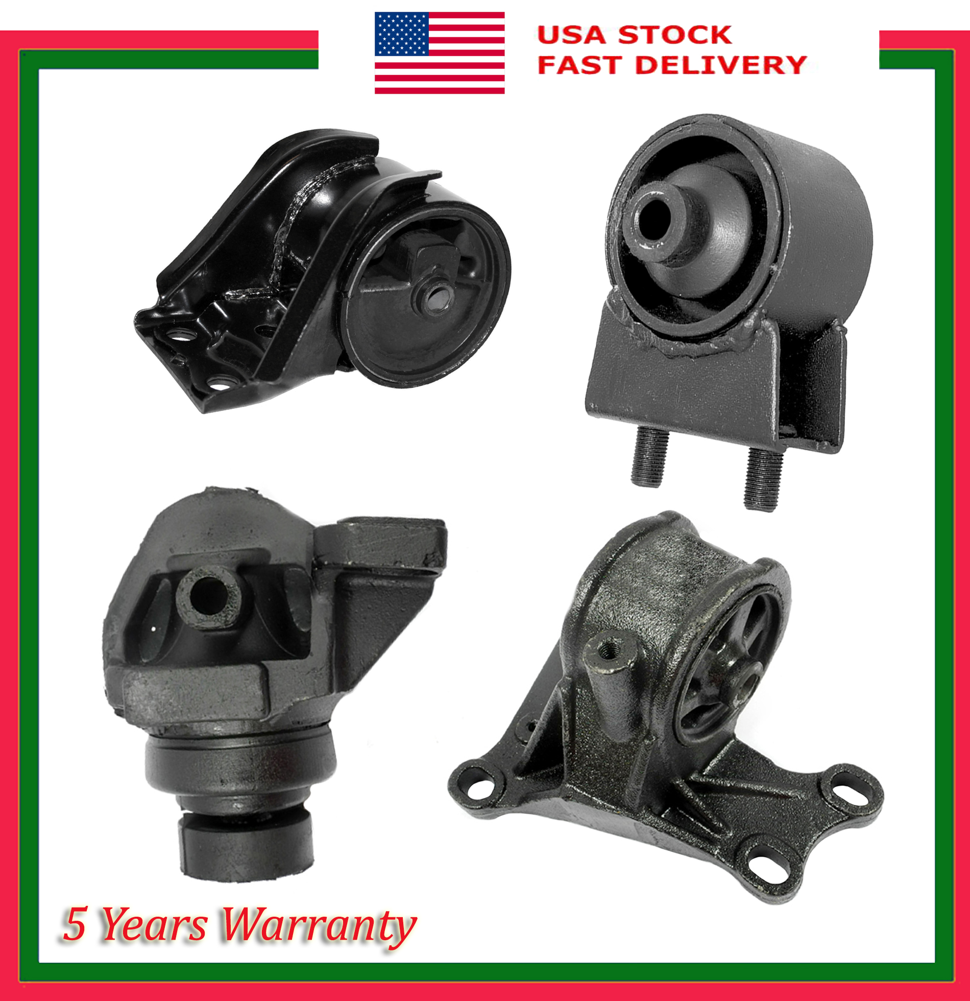 Motor Mounts /& Automatic Transmission Mounts 5PCS Set for 2000 Mazda 626 2.0L
