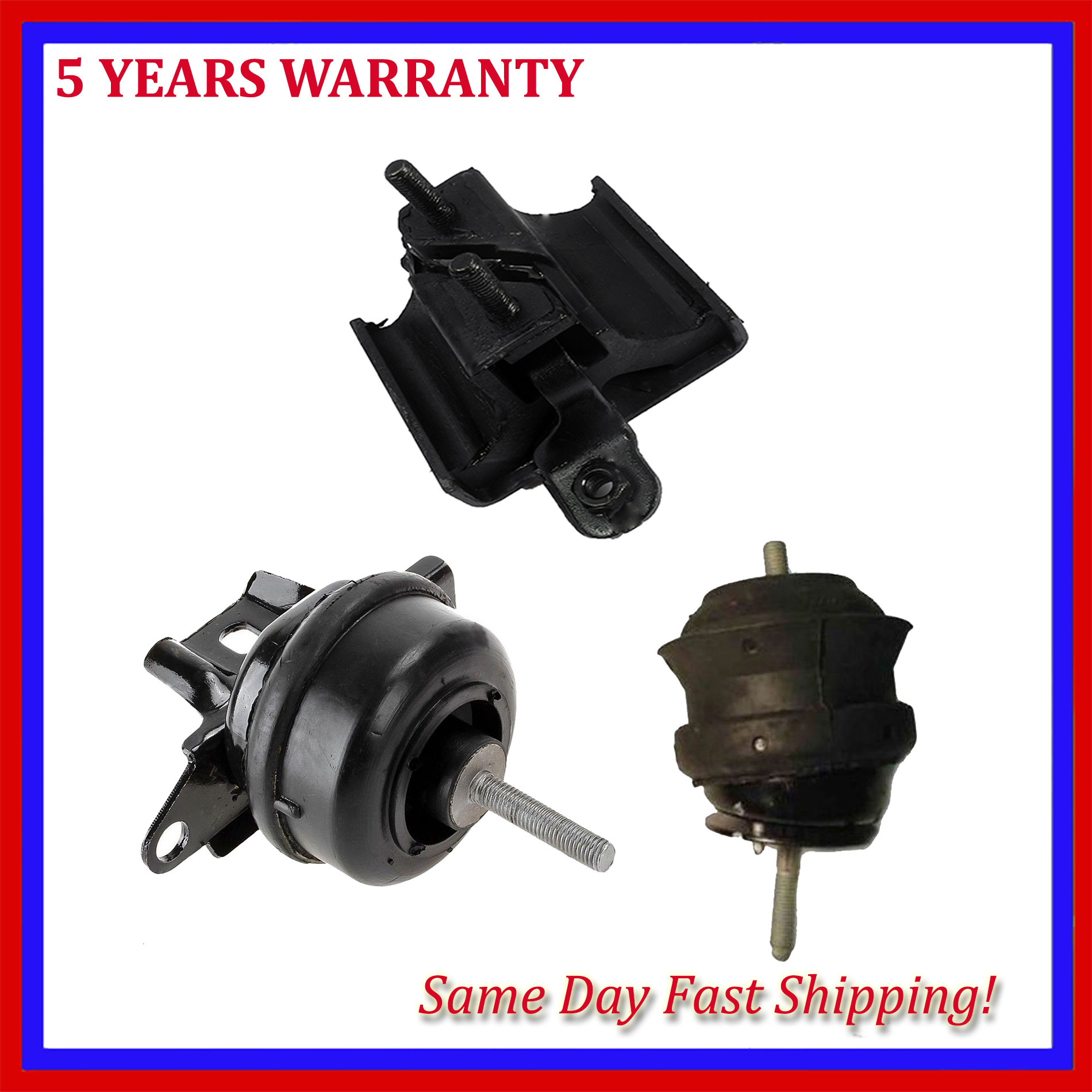 For 2000-2004 Cadillac Seville STS 4.6L FWD Engine Motor /& Trans Mount 2PCs Set