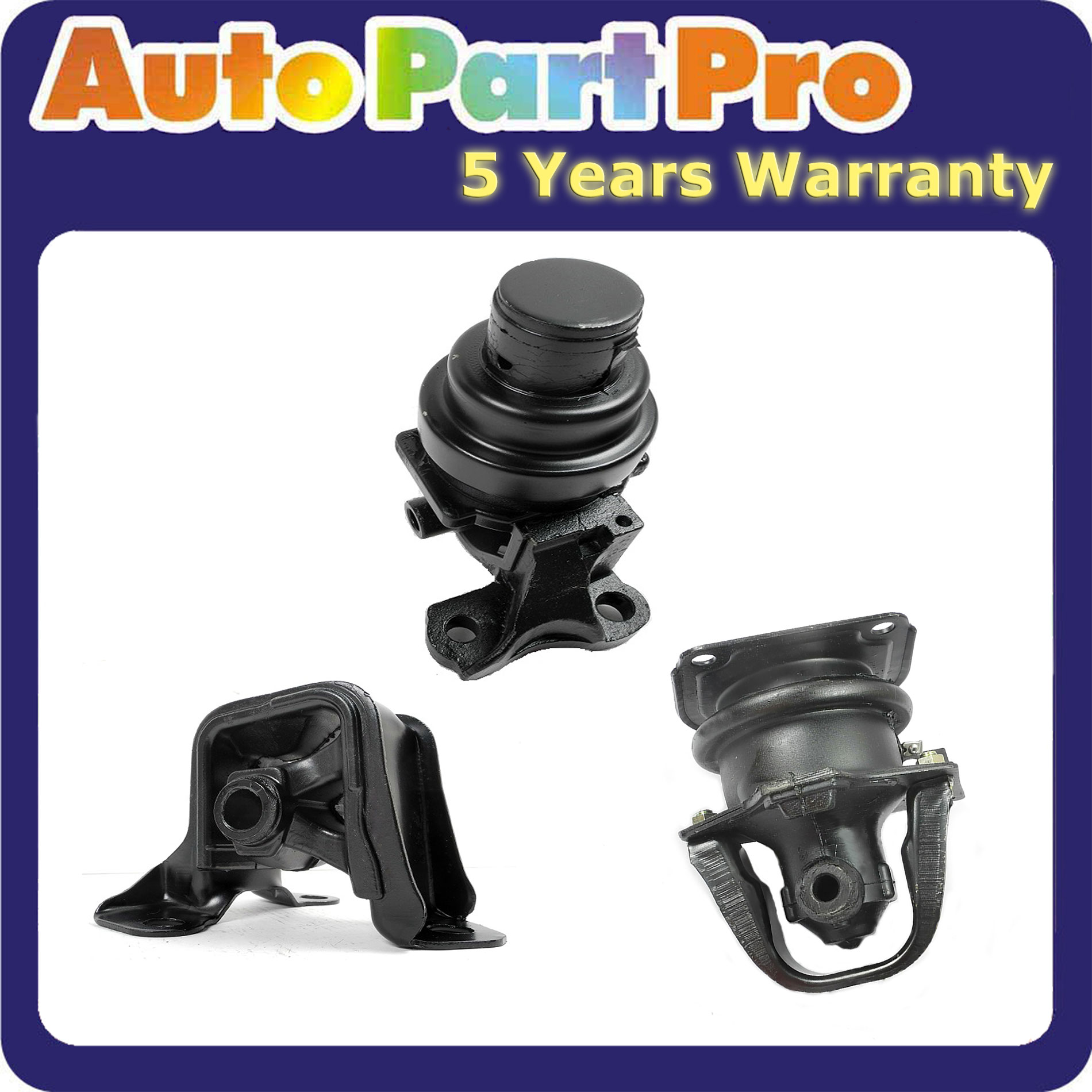 Engine Motor Mount Kit 3PCS for 00-04 Infiniti I30 3.0L//I35 3.5L w// Sensors M271
