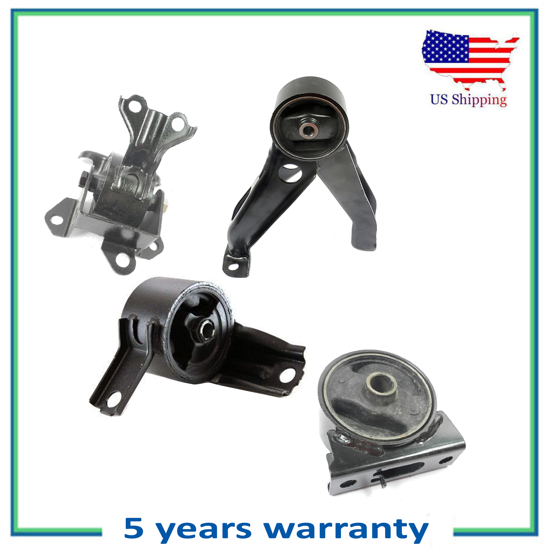 Engine /& Trans Mount 4PCS 07-17 for Jeep Compass Patriot 2.0L 2.4L for Auto CVT