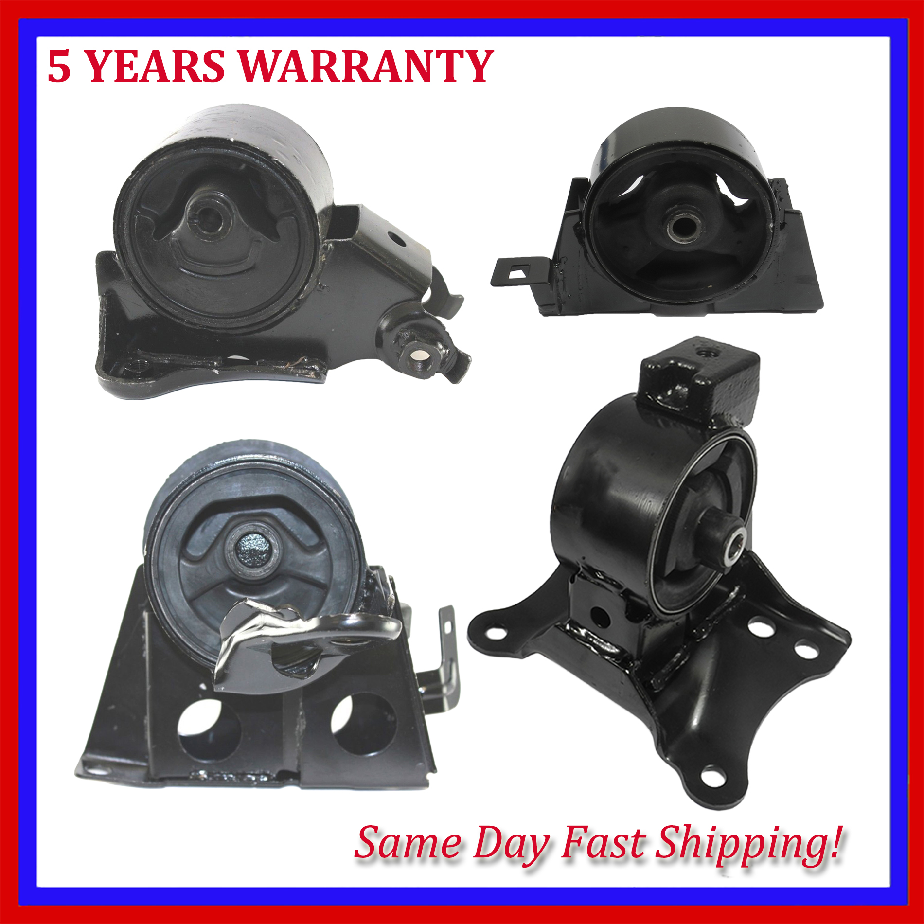 Engine Motor & Transmission Mount 4PCS Set For 20052006 Nissan XTrail 2.5L eBay