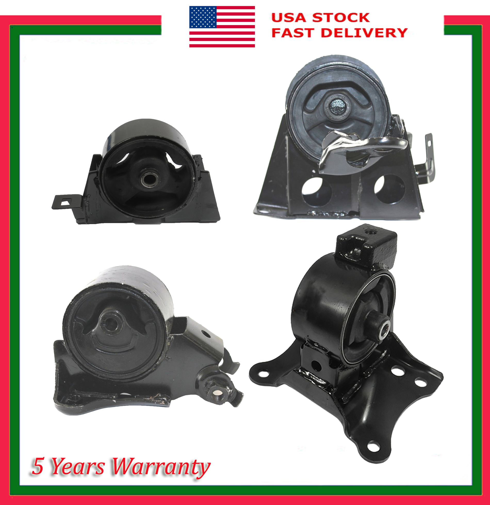 Engine Motor & Transmission Mount 4PCS Set For Nissan XTrail 2.5L 2005