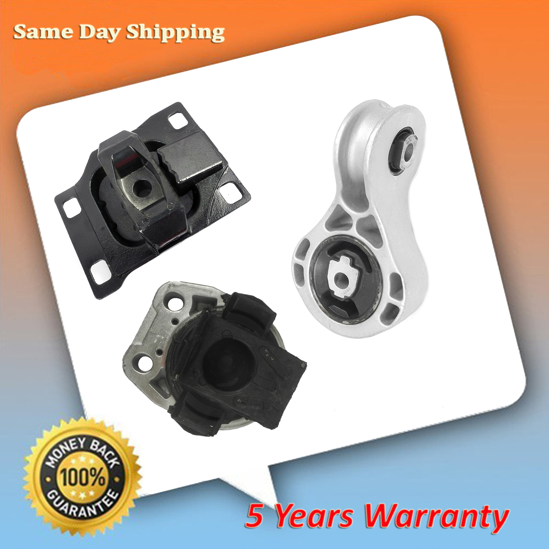 Engine Motor /& Trans Mount Set for 2008-2011 Ford Focus 2.0L 2986 5312 5322 3PCS