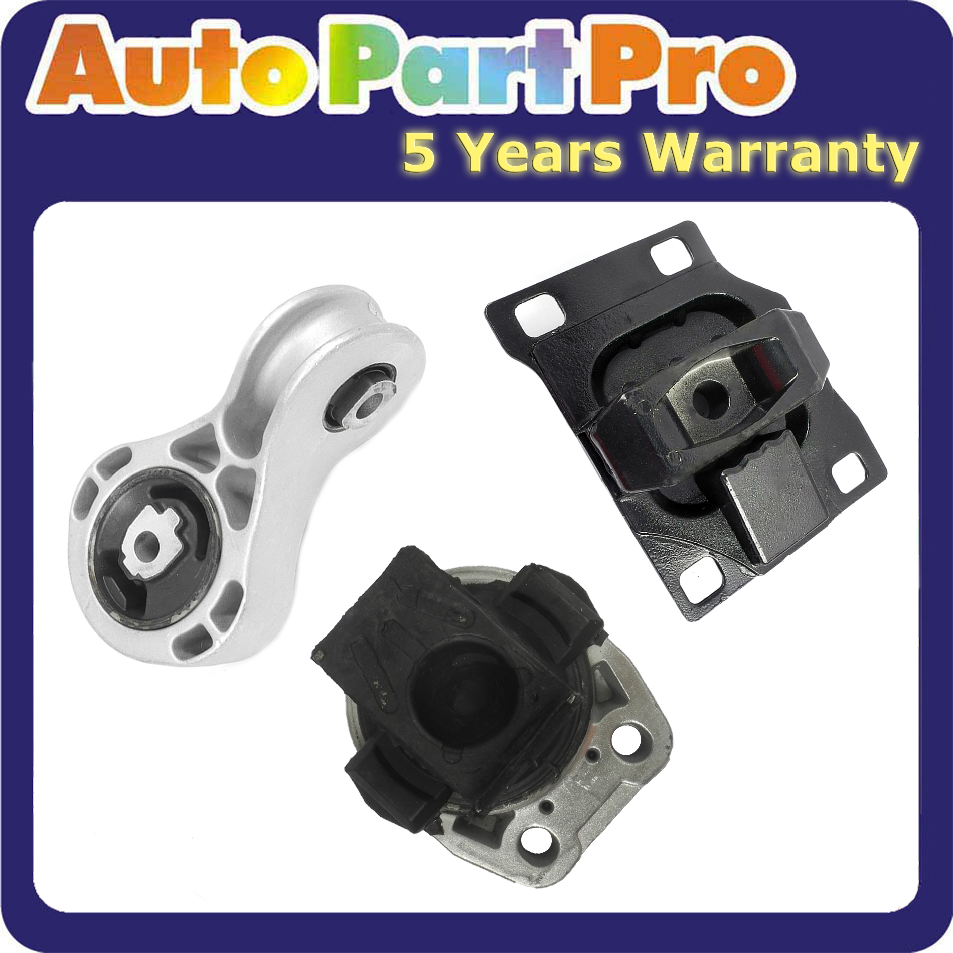 Engine Motor /& Trans Mount 3PCS For 2008-2011 Ford Focus 2.0L 5322 5495 2986