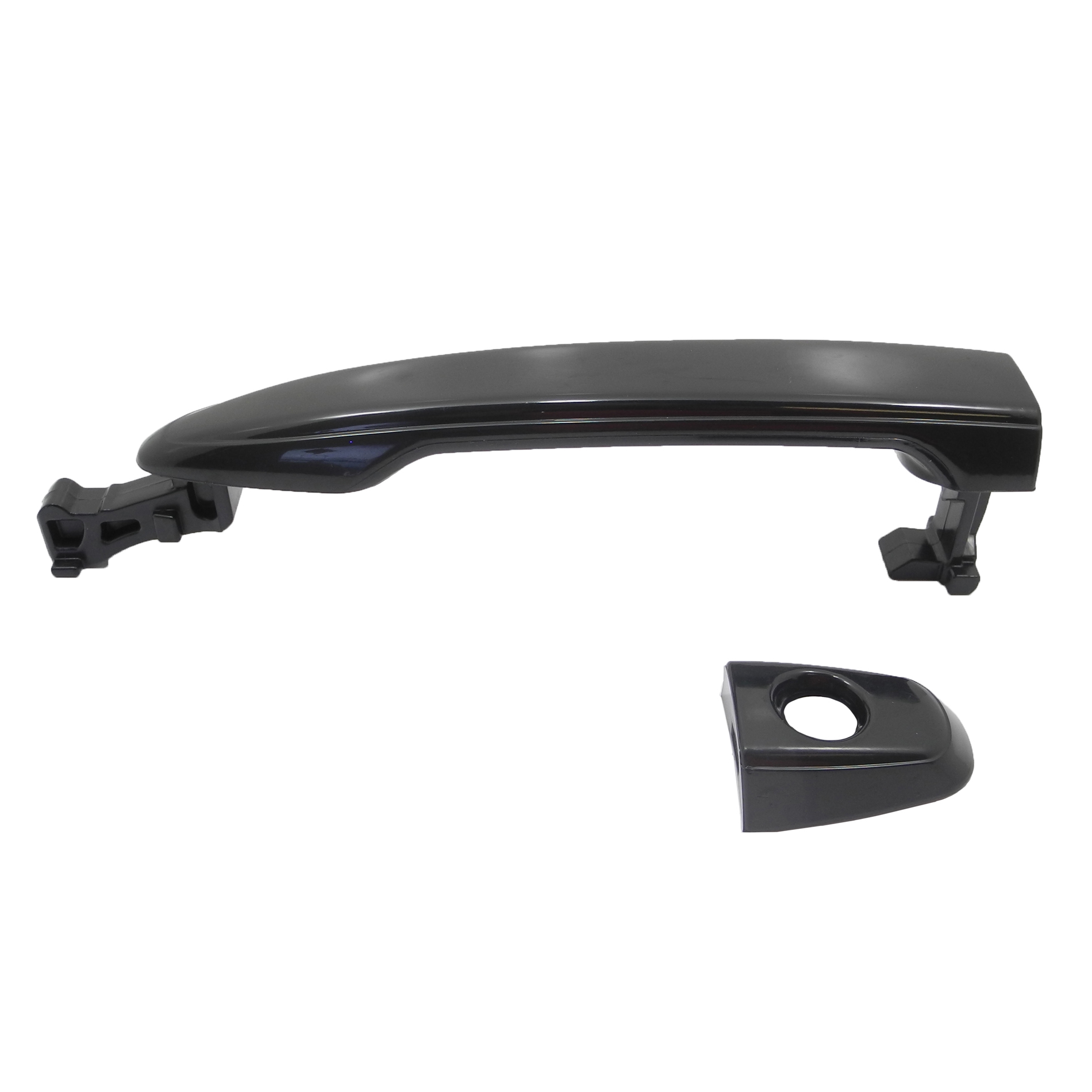 Exterior Outer Outside Door Handle Satin Chrome No Keyhole Passenger Side Front