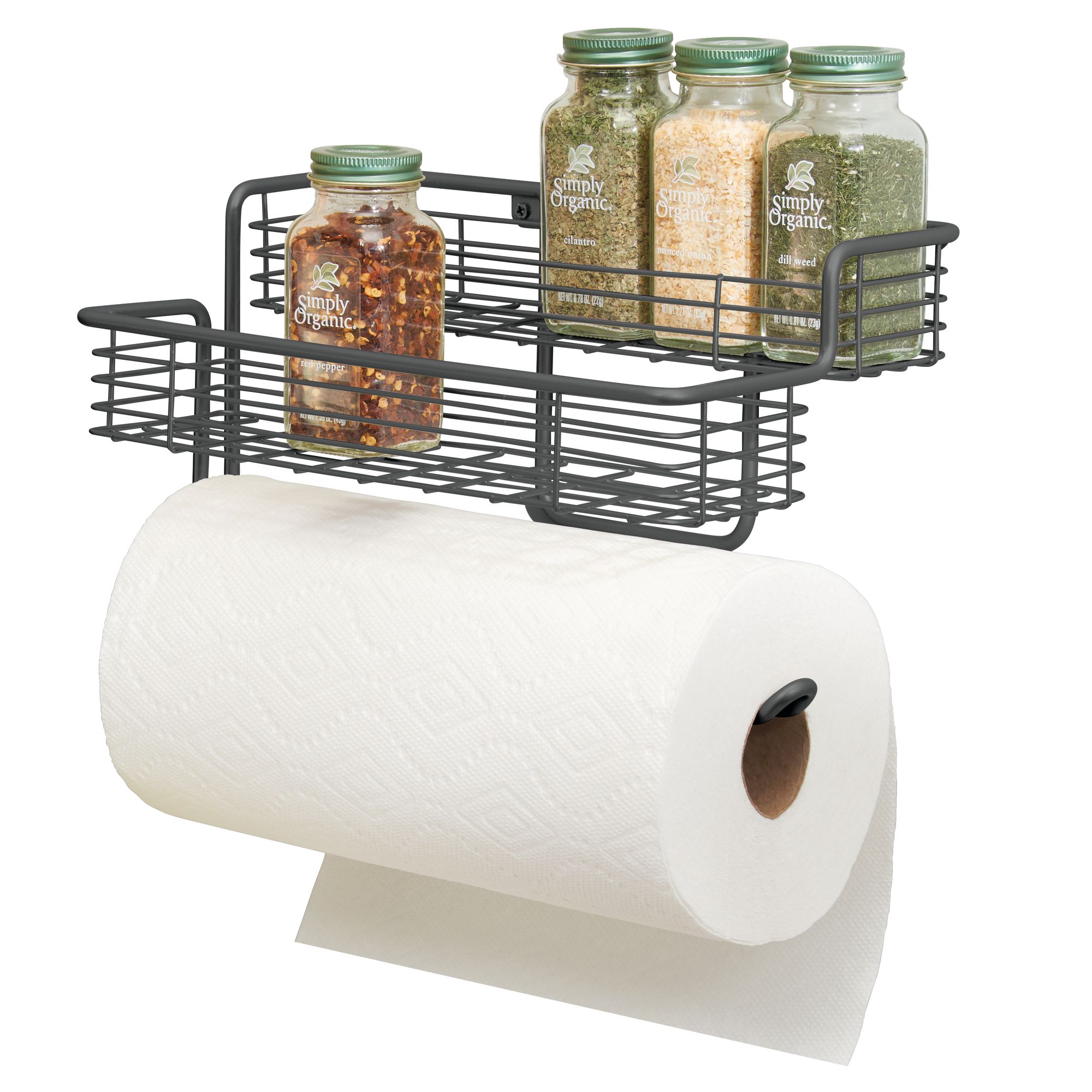 Kitchen Roll Holder Paper Towel Dispenser Tissue Rack Wall Mounted Under Shelf