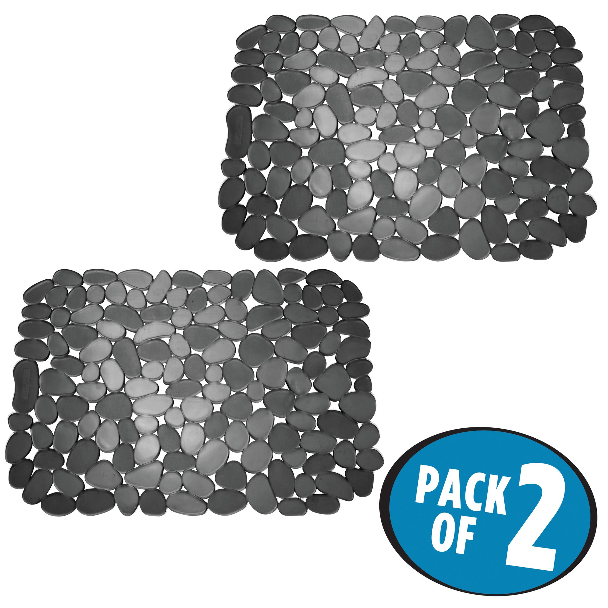 mDesign Kitchen Sink Protector Mat Pebble Design Large, 2 Pack eBay