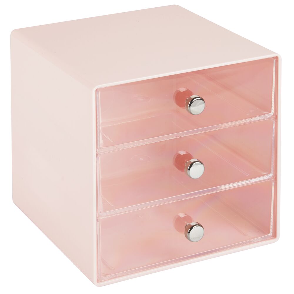 Mdesign Plastic Makeup Storage Organizer Cube 3 Drawers Ebay