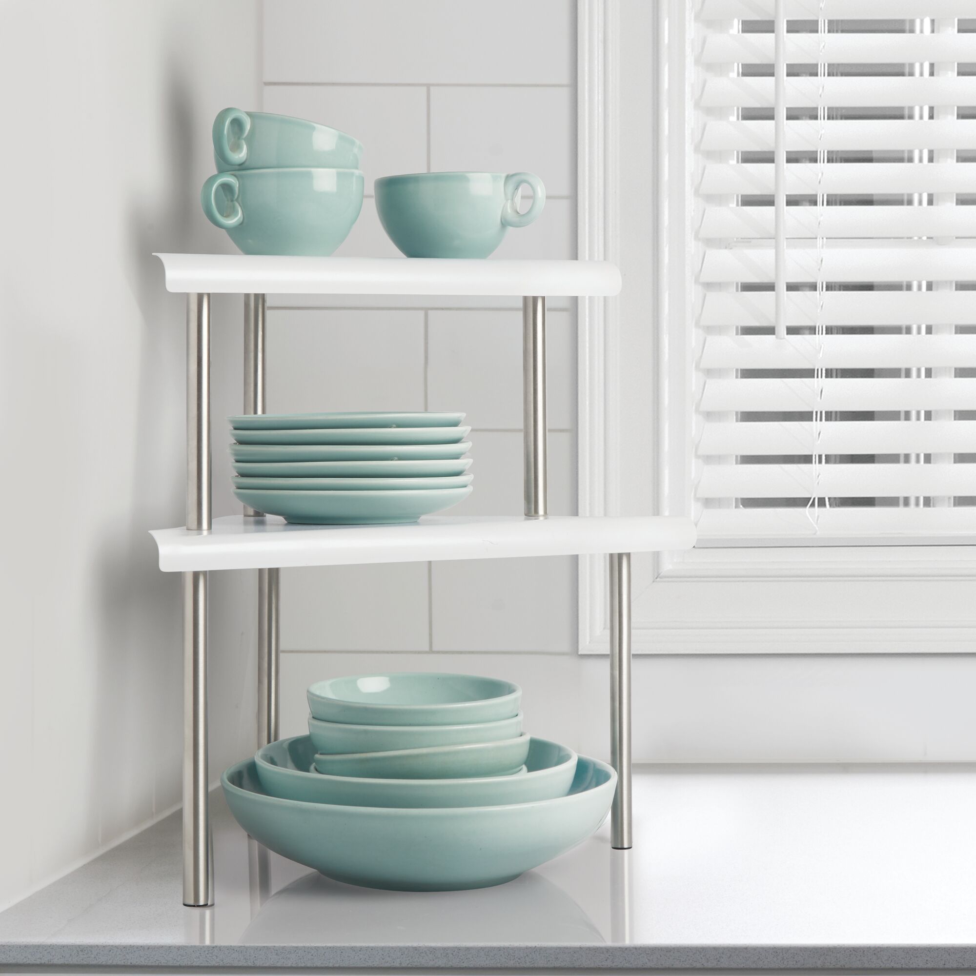 small kitchen countertop shelf