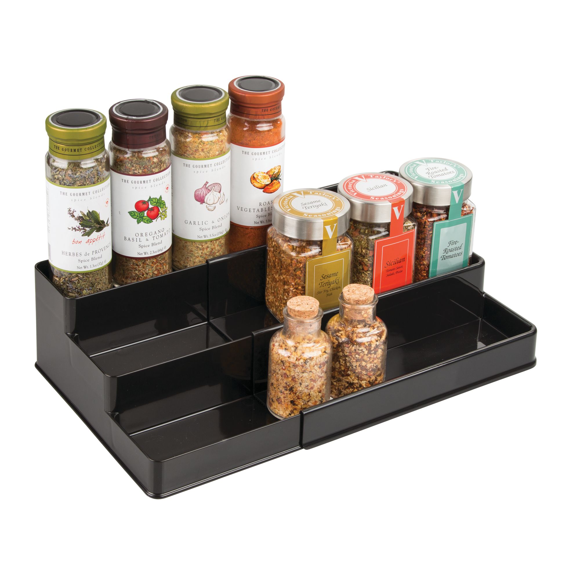 mDesign Expandable Kitchen Pantry Organizer/Spice Rack eBay