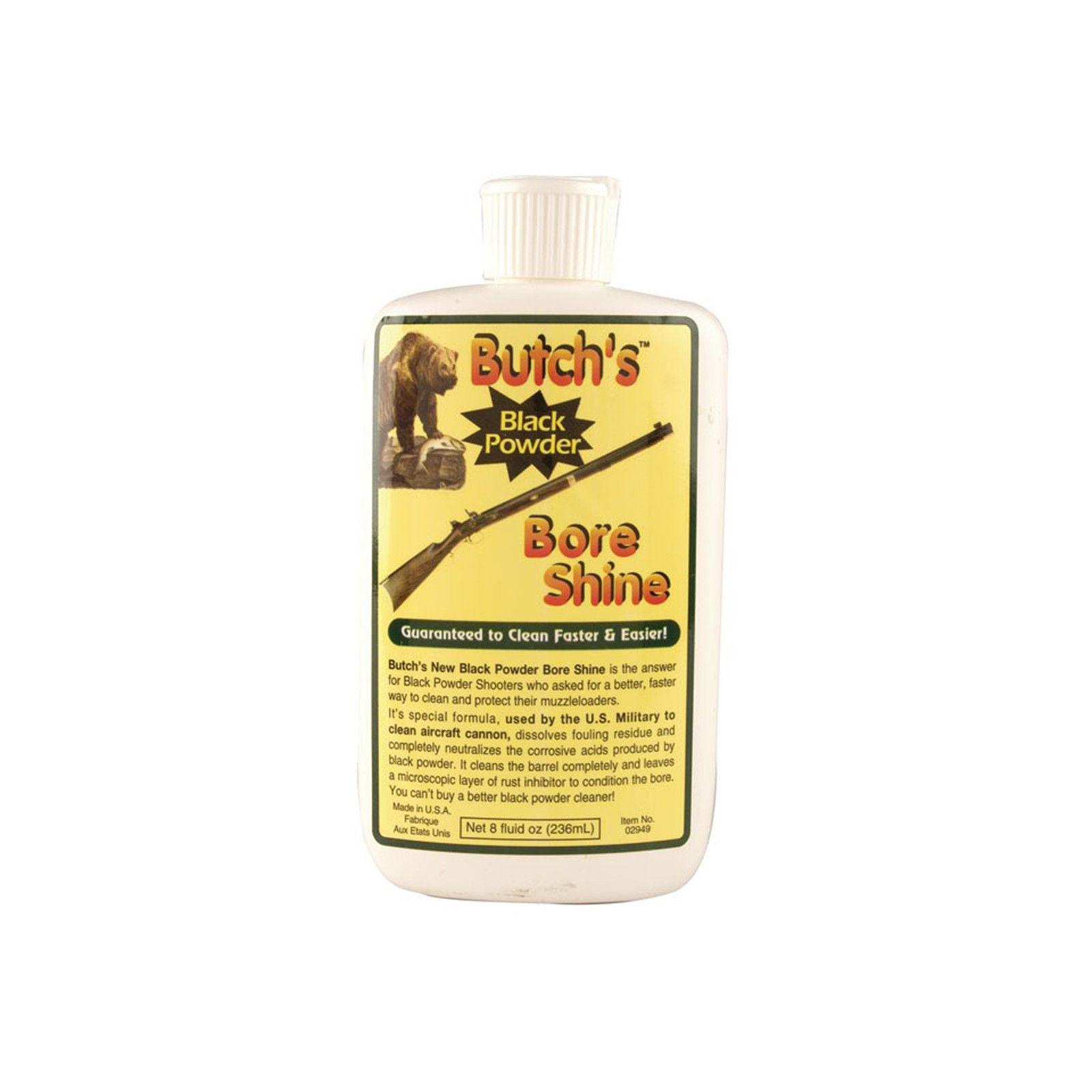 Butch's Bore Shine Black Powder Bore Cleaning Solvent 8 oz Liquid