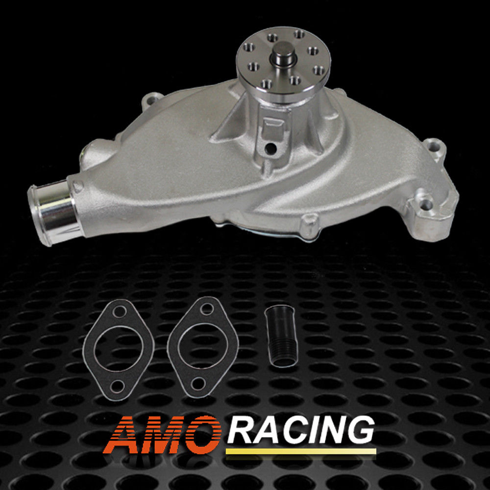 High Volume Satin Aluminum Short Water Pump Fit Big Block Chevy BBC 396