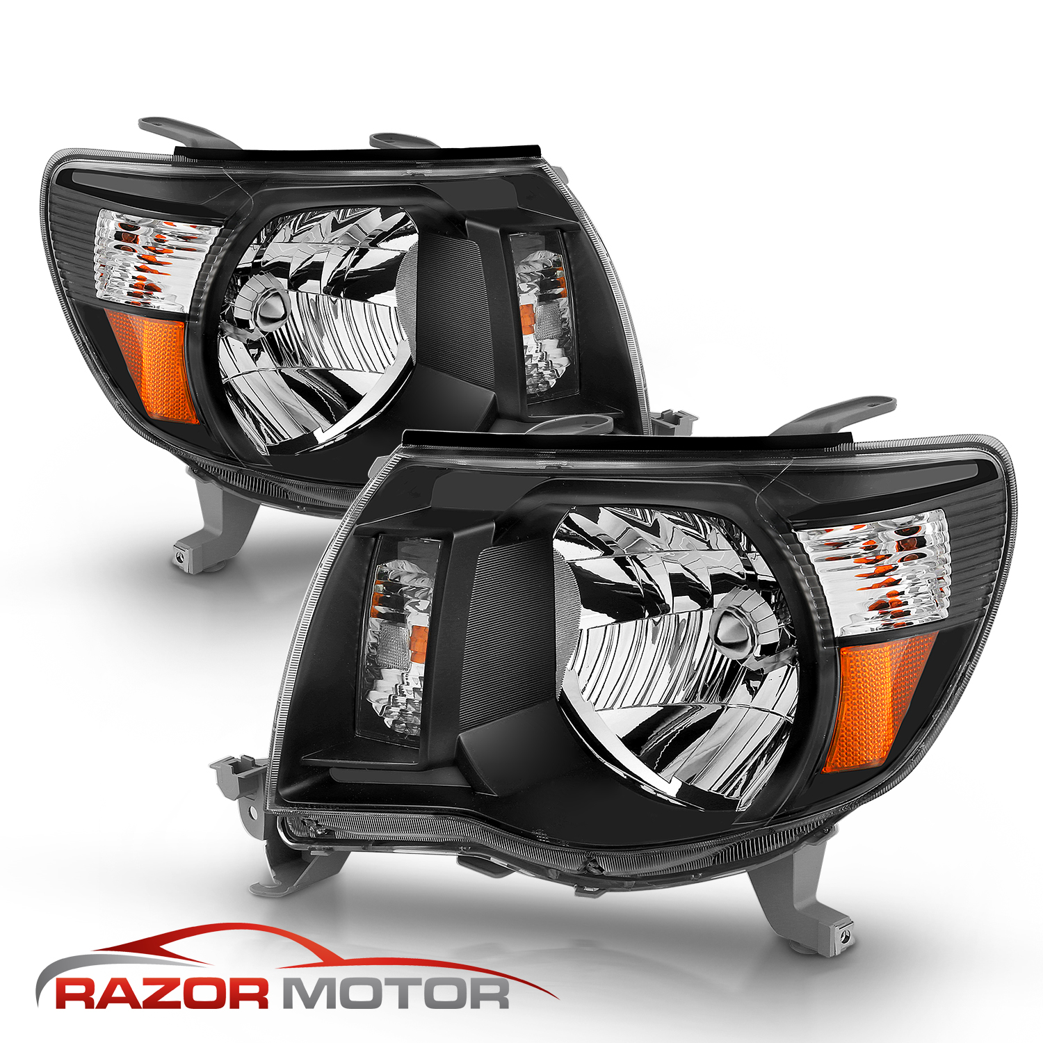 For 2005-2011 Toyota Tacoma TRD Style Black Headlights 2006 2007 2008 2009 2010 | eBay