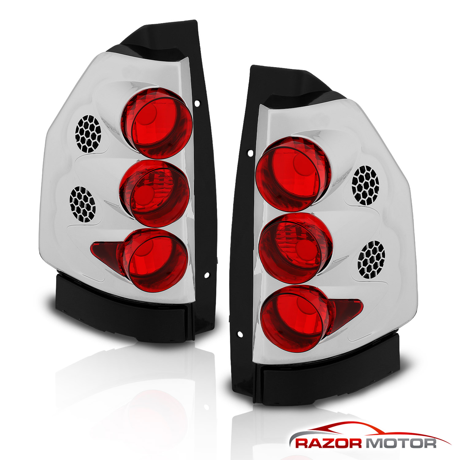 20022009 GMC Envoy/20022006 Envoy XL Chrome Rear Brake Tail Lights