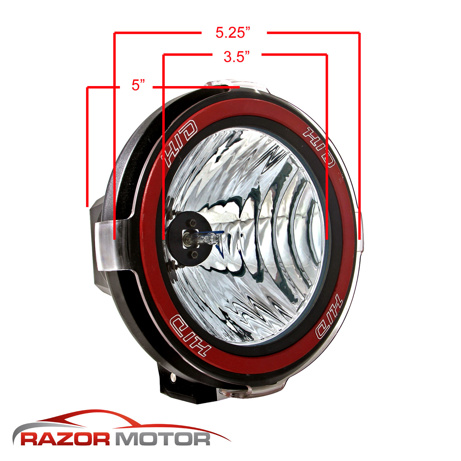 2PCS 4" Inch 4X4 Off Road HID Light 6000K Xenon Fog Driving Lamp