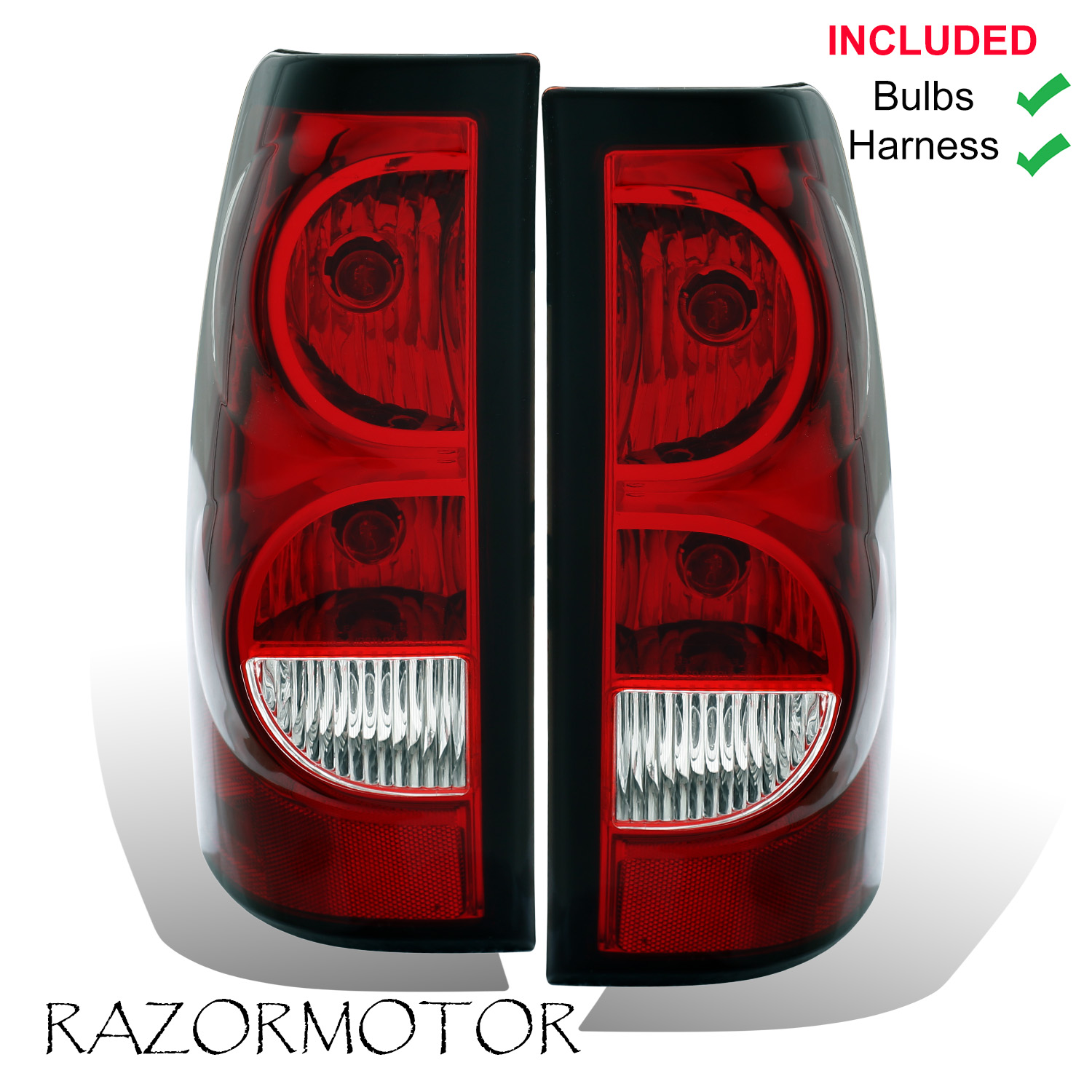 Classic Halogen Tail Lights For 2004-2007 GMC Sierra Truck – Pair (Left & Right)