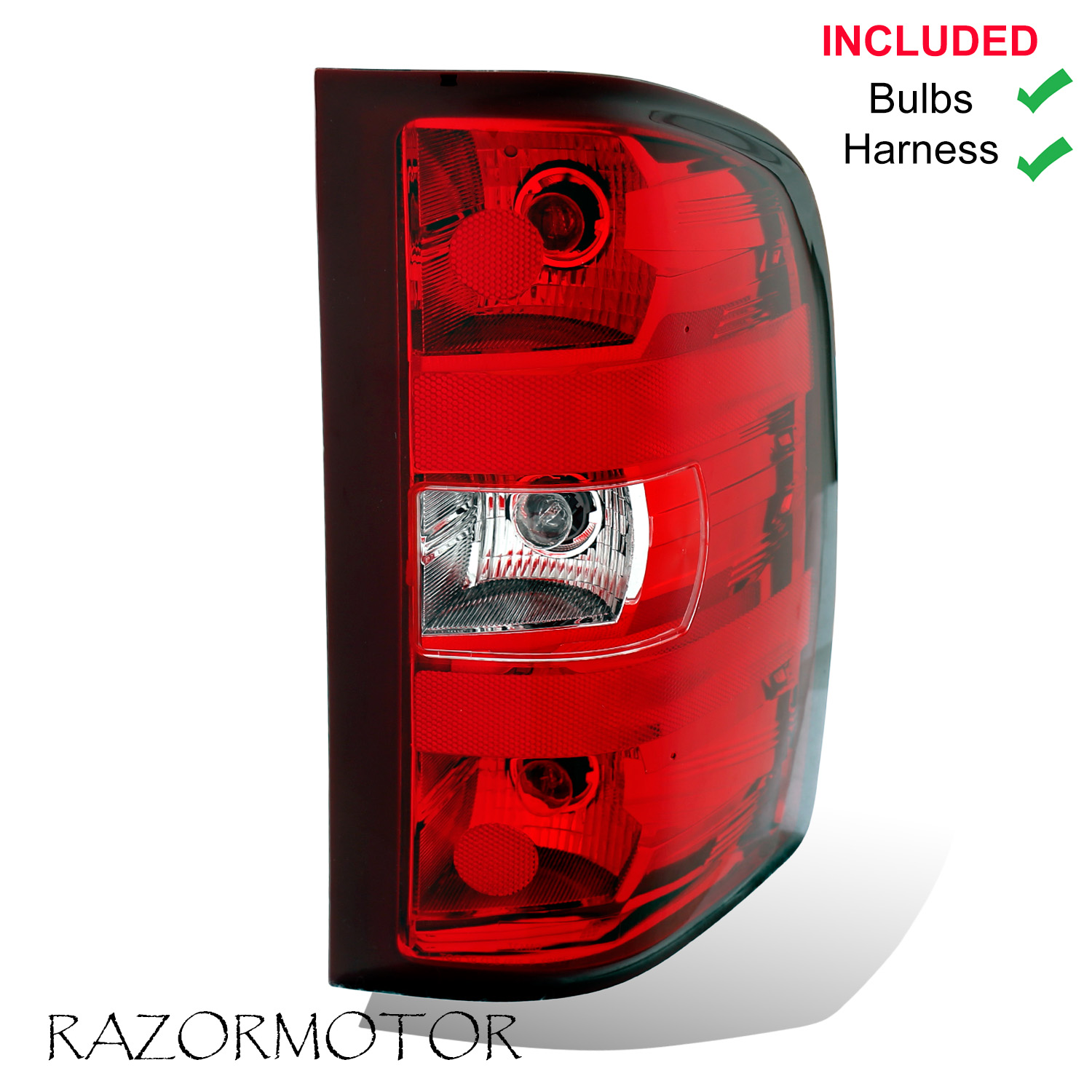 1995-1997 Ford Explorer SUV Black Replacement Tail Lights Rear Brake Lamps Pair