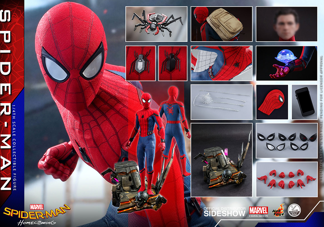 ホットトイズ SPIDER-MAN COMING Spider-Man Homecoming 17 Inch Figure 1/4 Scale Series - Spider-Man