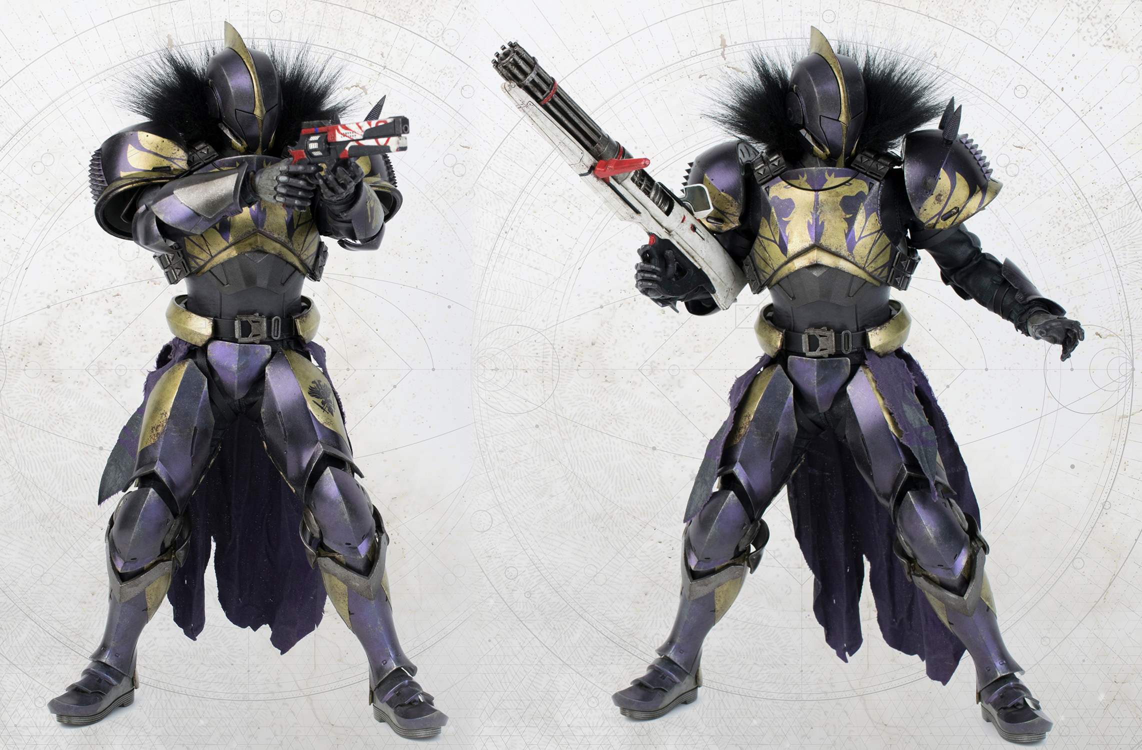 Destiny 2 12 Inch Action Figure 1/6 Scale Series Titan Golden Trace