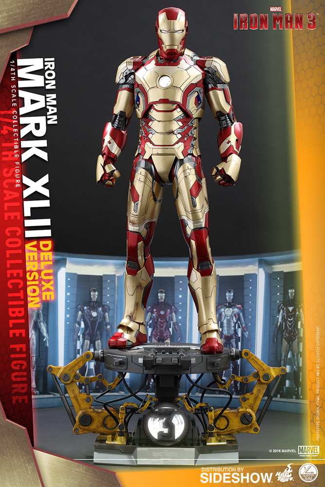 アメコミ Hot Toys Iron man 3 Mark XL2 Amazon.com: Iron Man 3 Movie Masterpiece Iron Man Mark XLII