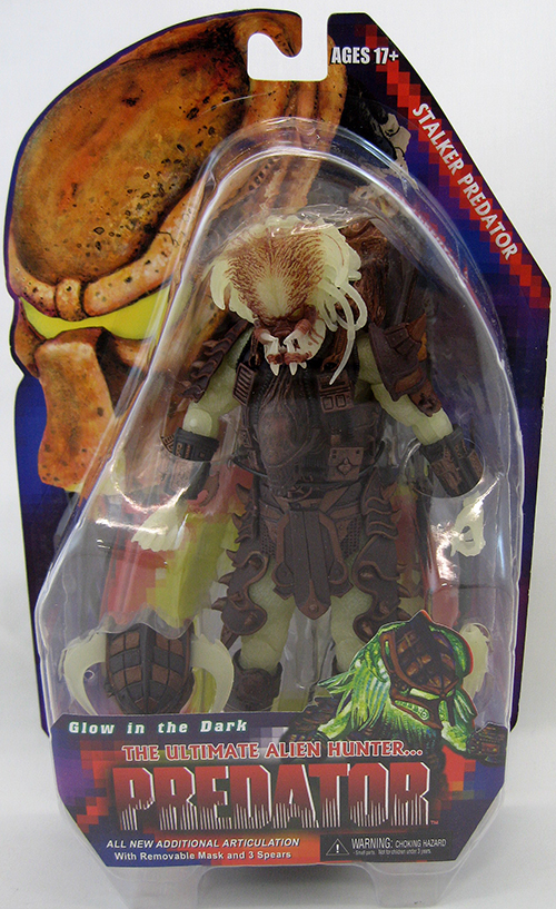 NECA PREDATOR Series 16 STALKER 7/" Action Figure Glow Dark Alien Predator Kenner