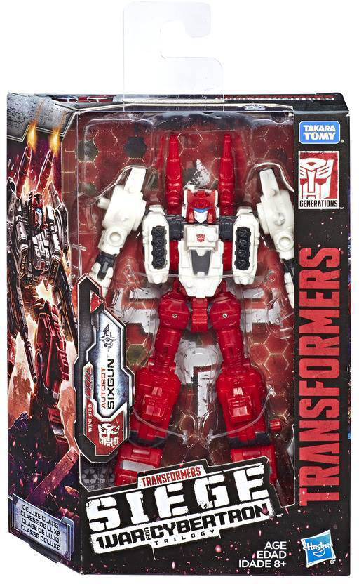 TRANSFORMERS Generations War for Cybertron Siege Deluxe Sixgun ACTION FIGURE NEW