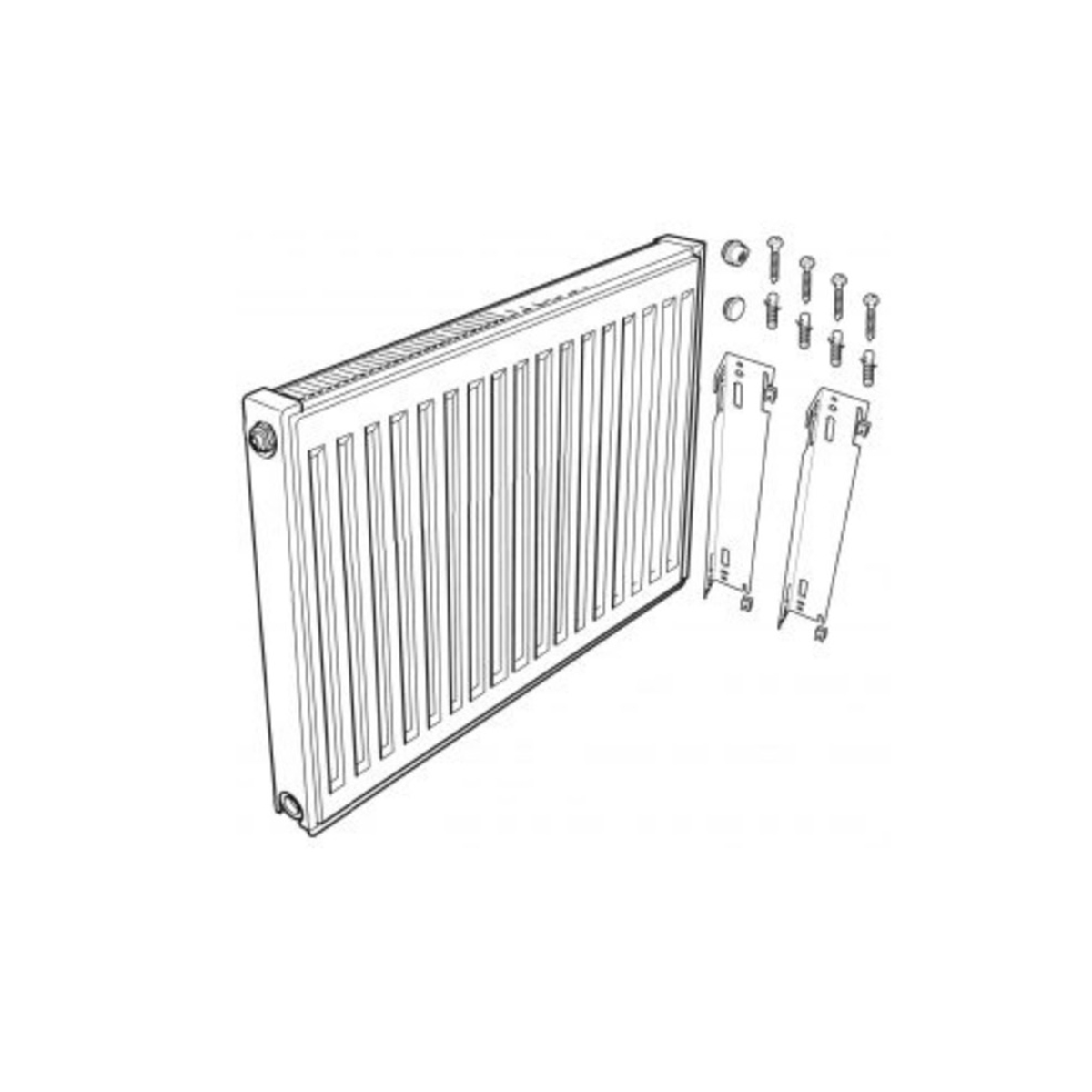 Kudox Premium Type 11, 22, 21 Panel Compact Radiator (H)500600 x (W