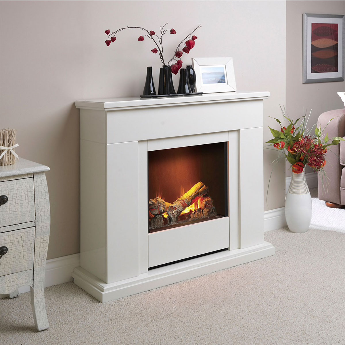 Dimplex OptiMyst Electric White Fire Suite/Place RTOPCS20 RRP £578 eBay