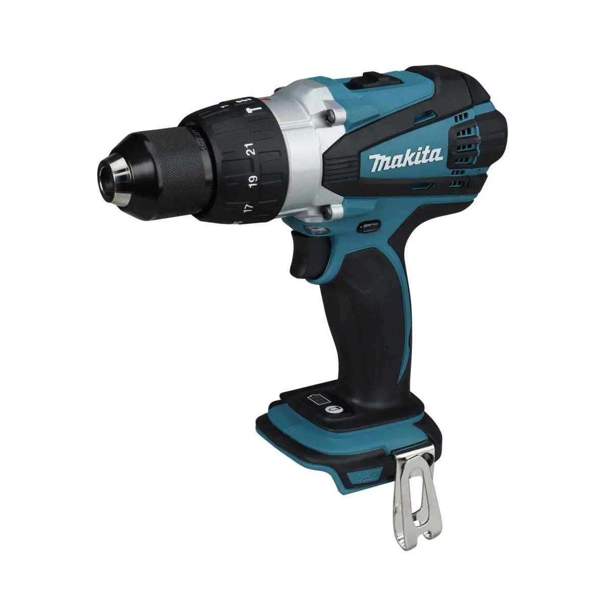 Makita Combi Drill Cordless DHP458 18V LXT Li-Ion Side Handle Clip