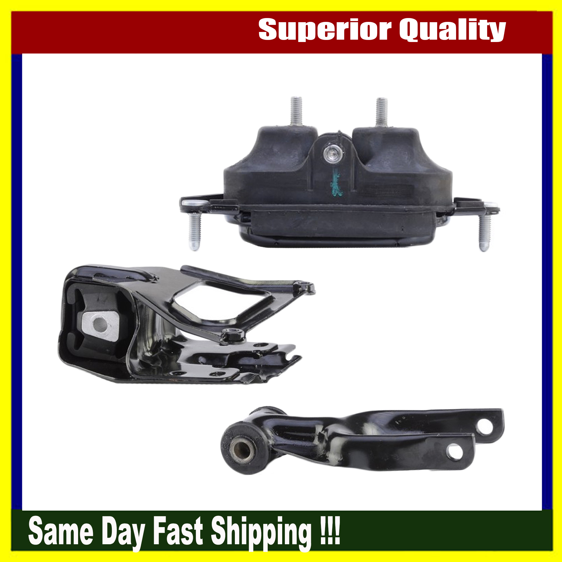 Anchor New Engine Motor Mount Set Of 3pcs For Buick Allure