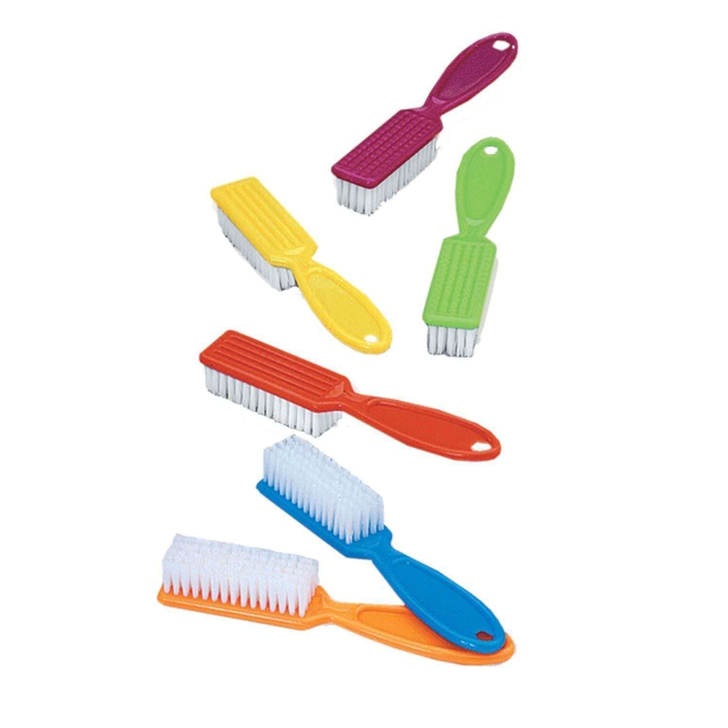 Pro Nail Scrub Brushes for Manicure Assorted Colors 30 Pcs for sale