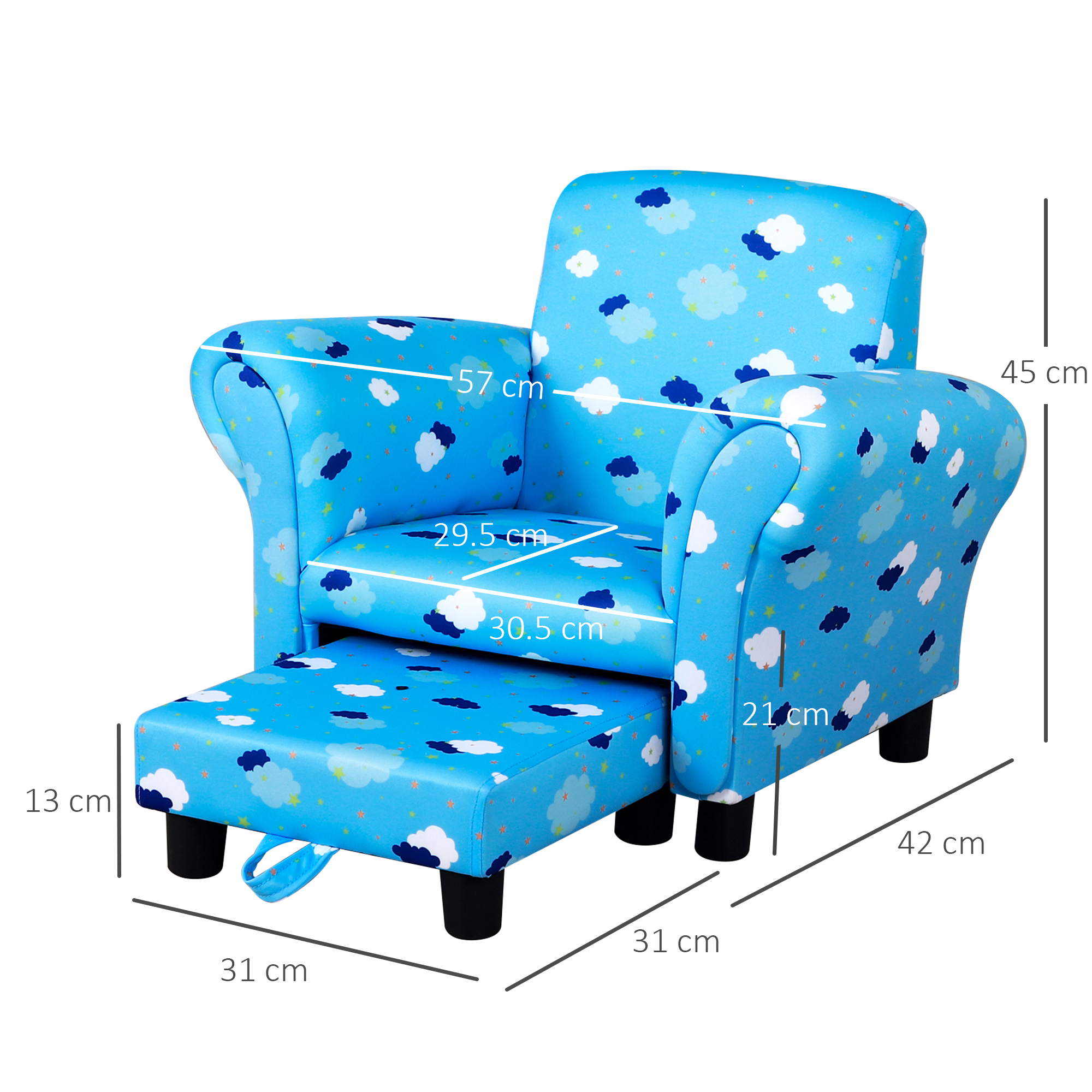 Children Kids Mini Sofa Armchair Polyester Very Comfortable Sweet