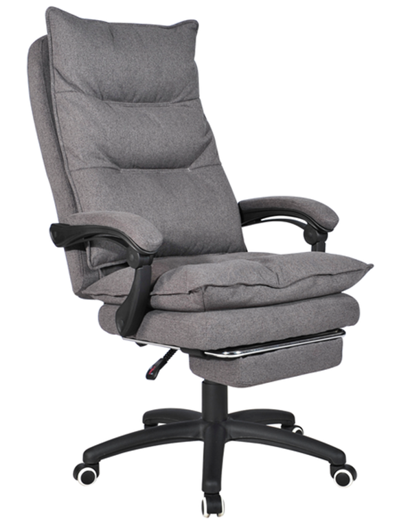 Office Chair Adjust Height Recliner with Retractable Footrest, Wheel
