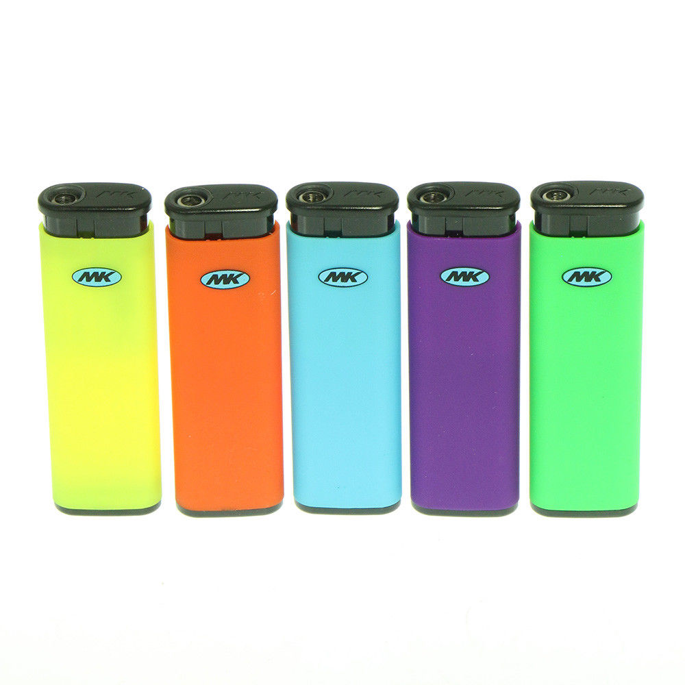 MK Jet Refillable 12 Lighters Long Last Mix N Match Solid Color