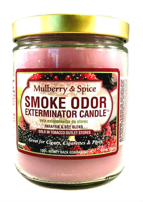 Smoke Odor Exterminator Mulberry & Spice 13oz 3 CANDLES Air And