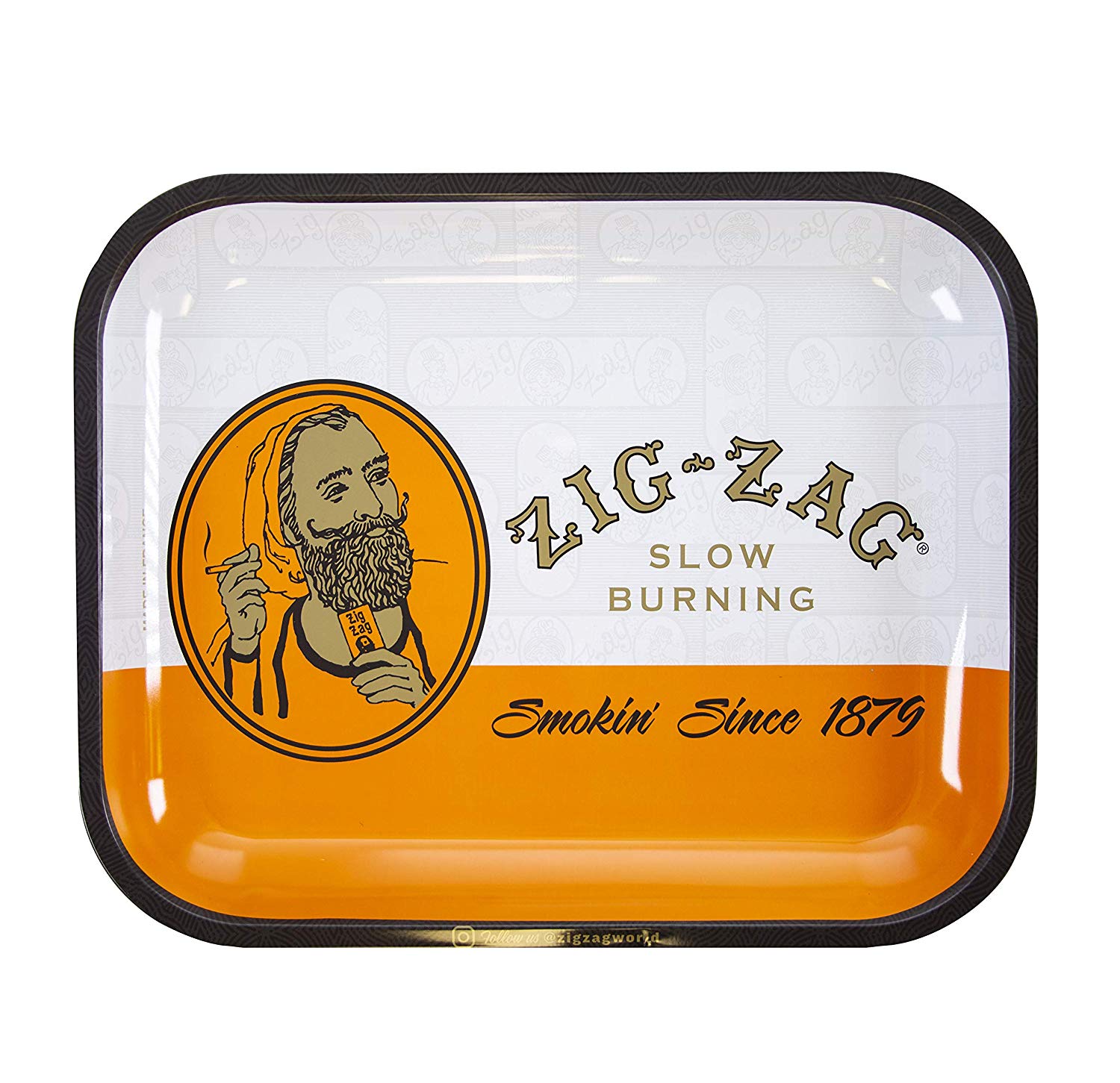 ZigZag Metal Rolling Tray 13 x 11 Large Orange Zig Zag Roll eBay