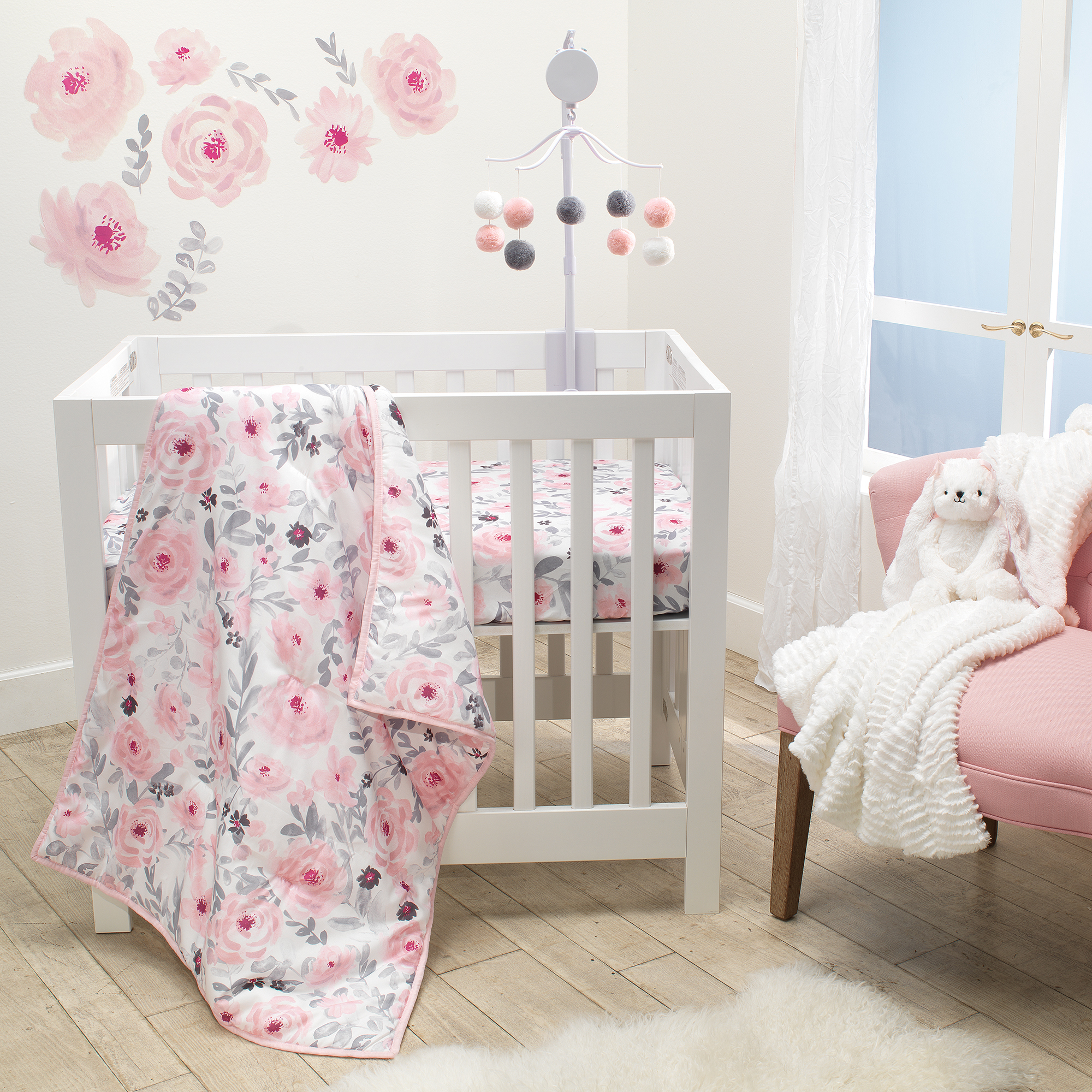 mini crib comforter set
