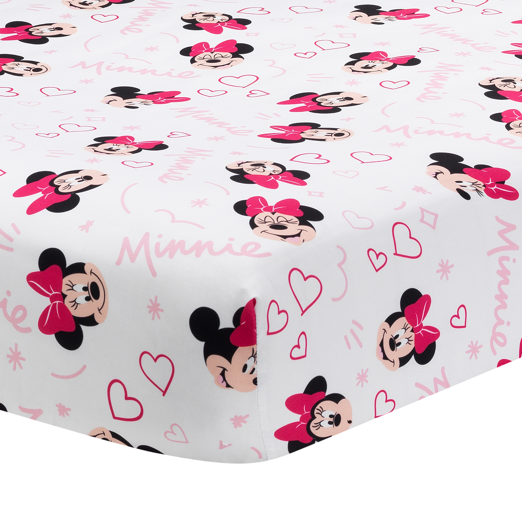 minnie mouse fitted crib sheet