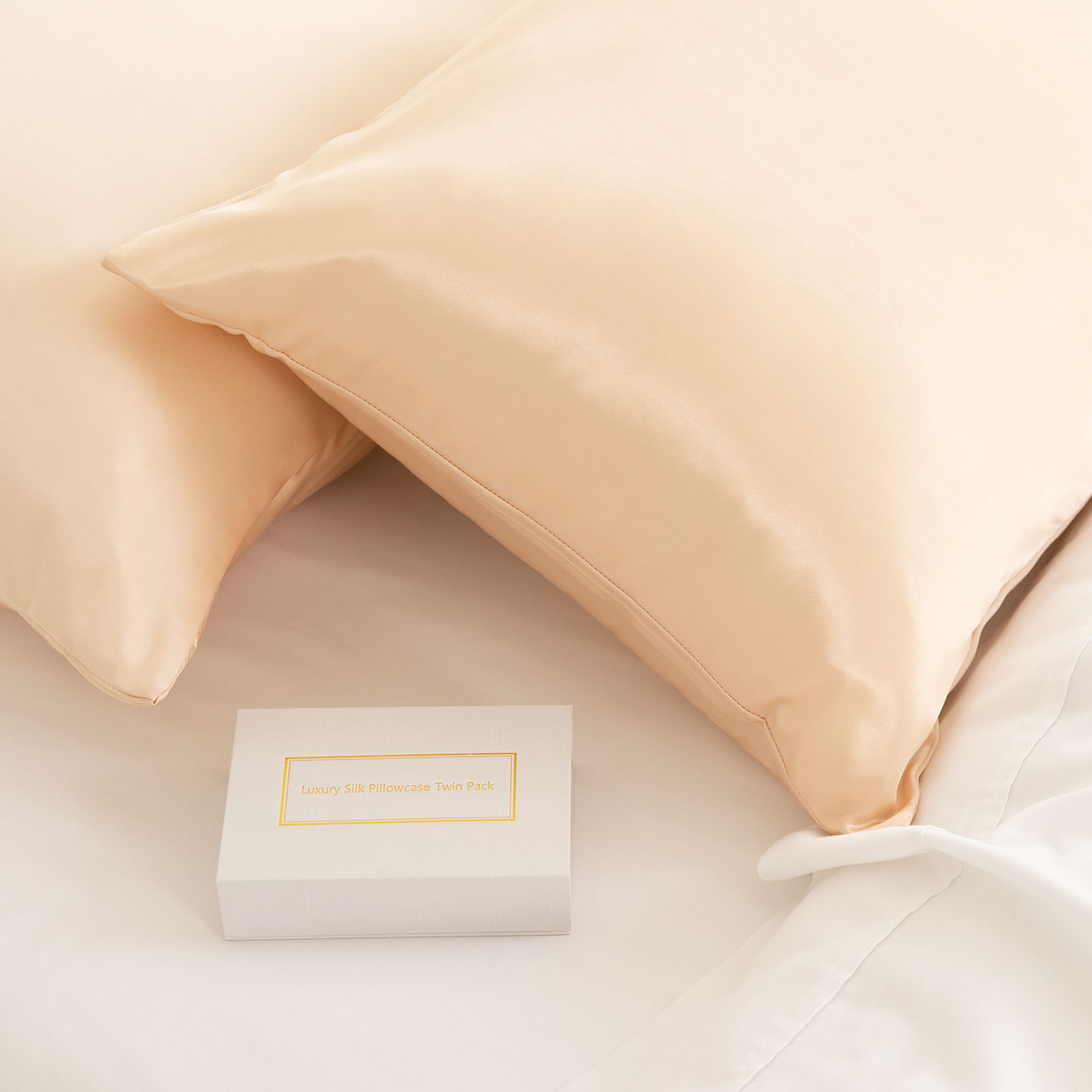 Royal Comfort Mulberry Soft Silk Luxurious Hypoallergenic Pillowcase Twin Pack - Picture 34 of 144