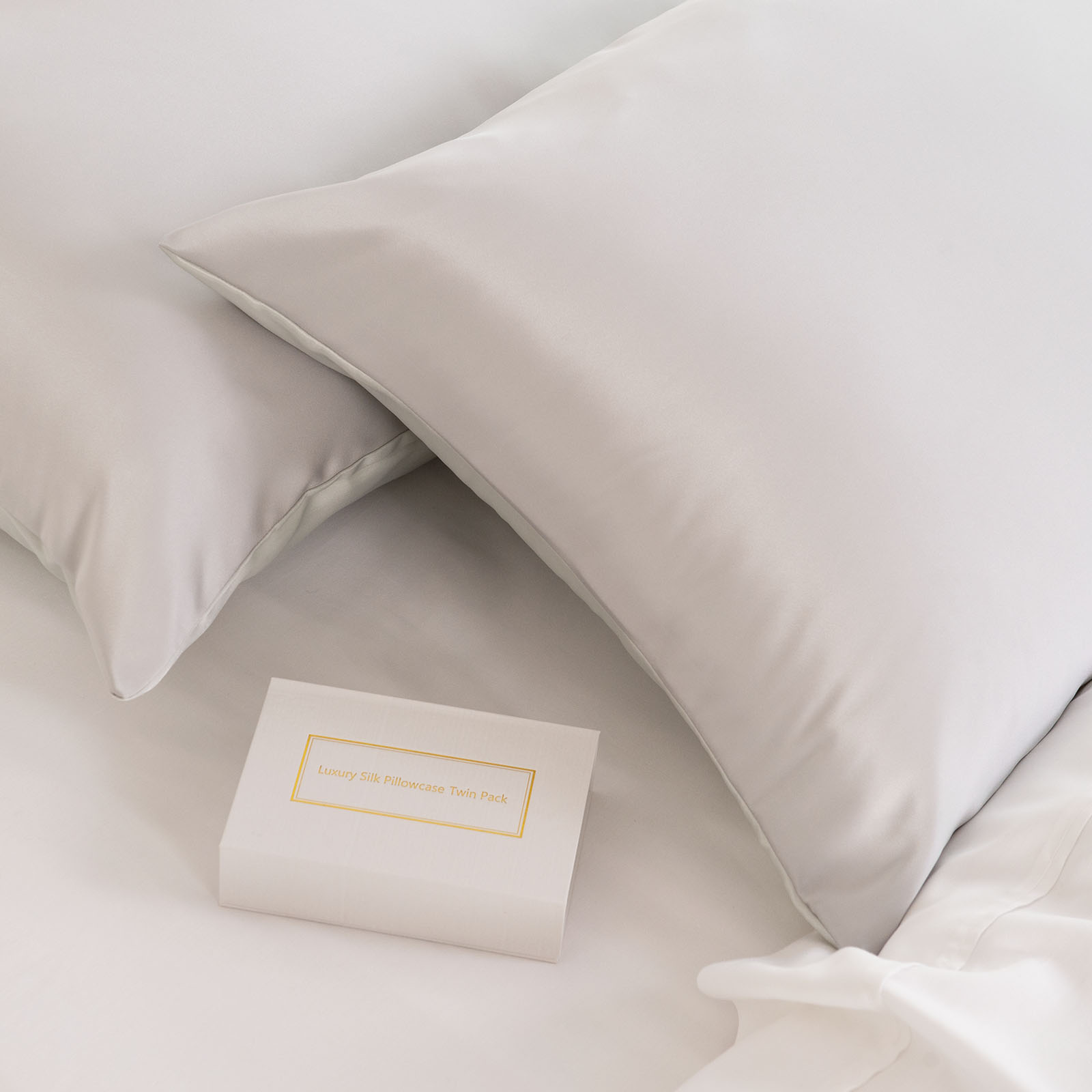 Royal Comfort Mulberry Soft Silk Luxurious Hypoallergenic Pillowcase Twin Pack - Picture 118 of 144