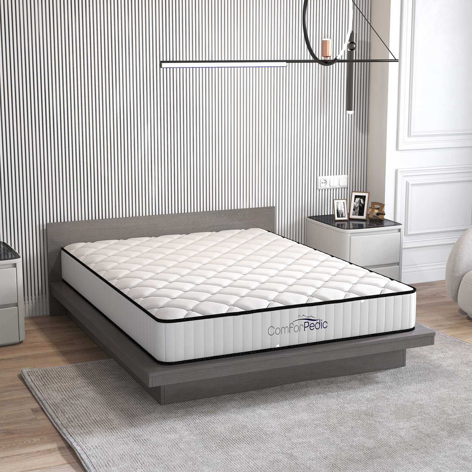 Royal Comfort Comforpedic 5 Zone Mattress In A Box Bonnell Spring Foam All Sizes eBay