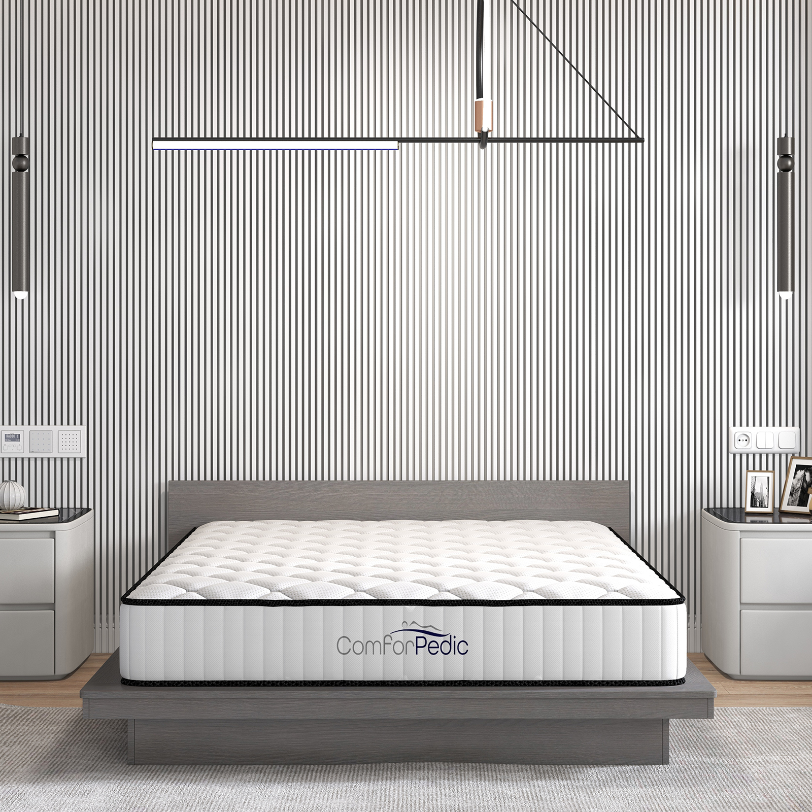 Royal Comfort Comforpedic 5 Zone Mattress In A Box Bonnell Spring Foam All Sizes eBay