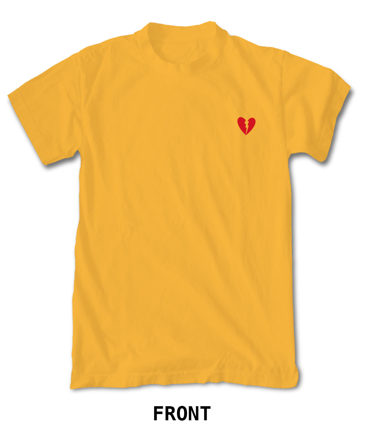 Riot Society Embroidered Short Sleeve T Shirts - Broken Heart, Black and Gold | eBay
